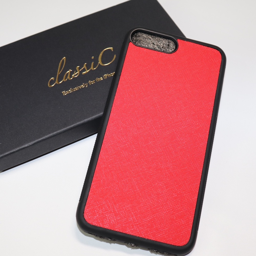 3x $5 iPhone 8 Plus Saffiano leather case